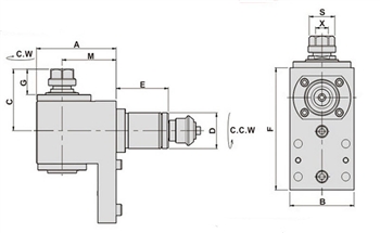 BNCDF381659:Miyano Radial Milling and Drilling Head BNC-DF38-16-59
